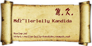 Müllerleily Kandida névjegykártya